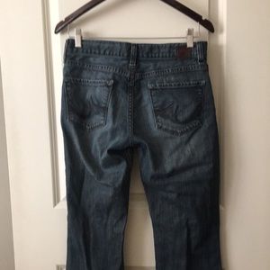 X2 womens Boot Cut denim blue Jeans size 4S (W31)